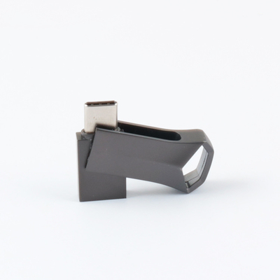 Metalowy pistolet Czarny matowy Twist USB Flash Drive TYP C Szybka prędkość 64 GB 128 GB 256 GB