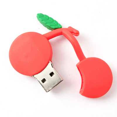 Dostosowany dysk flash USB w kształcie wiśni przesyłający dane i Vido za darmo 64G