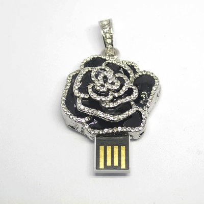 Styl biżuterii Kwiat USB Flash Drive 2.0 z chipami ukrytymi w środku