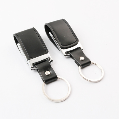 Dostosowane pamięci flash USB PU / Real Leather 32 GB 256 GB Tłoczone logo 2.0 3.0