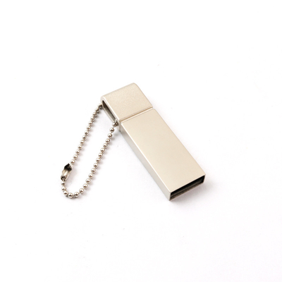 Srebrowy Mateń Metalowy Napęd USB 2.0 64GB 128GB 20MB/S Logo laserowe