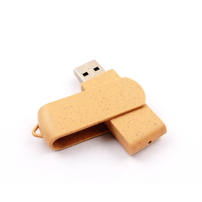 Dyski flash ze słomy i plastiku 128 GB Materiały nadające się do recyklingu Pamięć USB 3.0