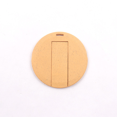 Recykling Karta materiału słomy Pamięć USB Upominki reklamowe 2.0 20 MB / S 64 GB 128 GB