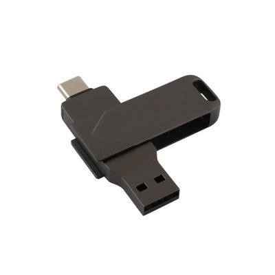 Typ C i USB oba porty szybka karta pamięci metalowy korpus w kolorze czarnym