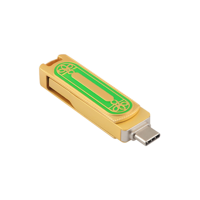 Zielony i złoty kolor Typ C USB High Speed ​​128 GB 256 GB 512 GB 150 MBS