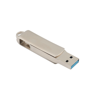 Laserowe LOGO w kolorze srebrnym typu C USB z dziurką na klucz umożliwia umieszczenie smyczy i breloczka