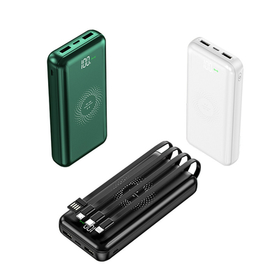 4 kable z jednym korpusem, plastikowy power bank, bateria litowa Superspeed