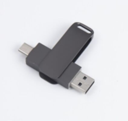 Czarny Pamięć USB 3.0 z portami Type-C, kompatybilny z telefonami i komputerami, 256GB 512GB 1TB