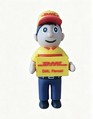 Kreskówka DHL Kurier USB Pendrive Wykonany na Zamówienie Klienta