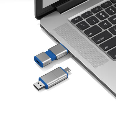 All Passed H2 USB + Type C USB Flash Drive Może Logo OEM Jedna obudowa USB