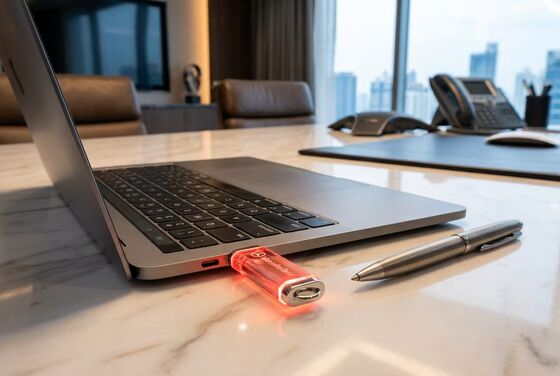 Grawerowanie logo na akrylu wewnątrz pamięci flash USB Idealny wybór na konferencje i wystawy techniczne