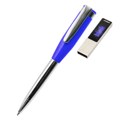 Pendrive USB w kształcie długopisu, 20g, certyfikaty CE/ROHS/FCC, z możliwością personalizacji brandingu na prezenty firmowe