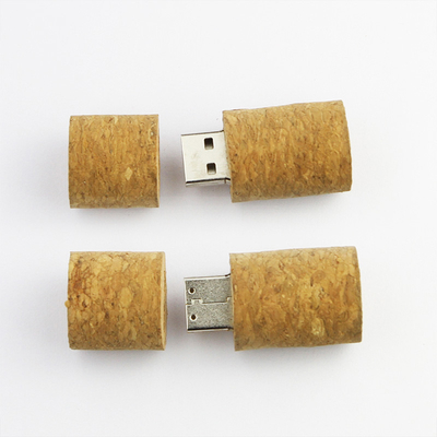 Korek do butelek czerwonego wina Drewniana pamięć flash USB 3.0 128 GB 80 MB / S