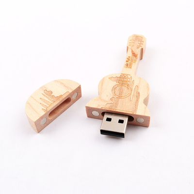 15 MB/S 32 GB 128 GB Drewniana pamięć flash Pamięć kształtu gitary I Duża prędkość