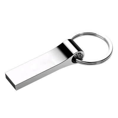 ODM 32 GB 64 GB 128 GB Srebrny metalowy dysk USB Pełna pamięć z pękiem kluczy