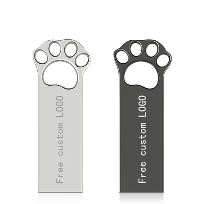 Dog Paw Shapes Metalowa pamięć flash USB 2.0 128 GB 256 GB 15 MB / S Prędkość