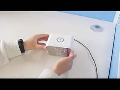 Plastic Wireless Charge With Clock Body Color Are White 20W Fast Speed