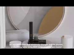 Ładowarka bezprzewodowa z lampą biurową do ochrony oczu uczniów można podnieść i złożyć