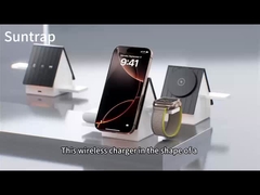 Biały i szary mogą wybrać szybkie ładowanie bezprzewodowe ładowarki OEM LOGO Wsparcie dla LOGO